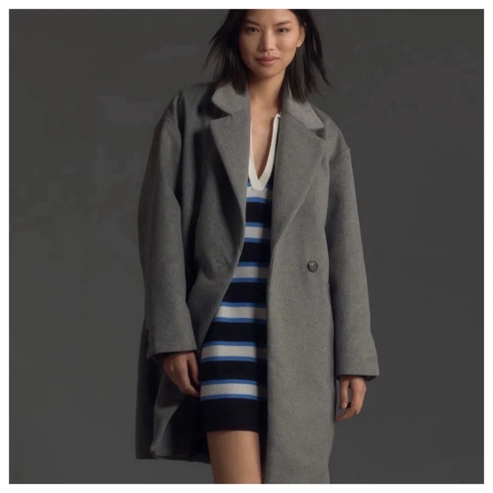 NWT Anthropologie Maeve Relaxed Cocoon Coat - Picture 4 of 15